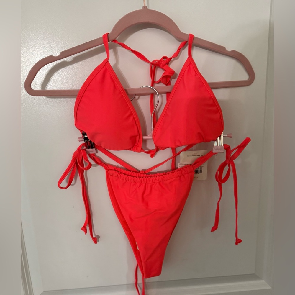 Fabletics Bright Coral Bikini Set
